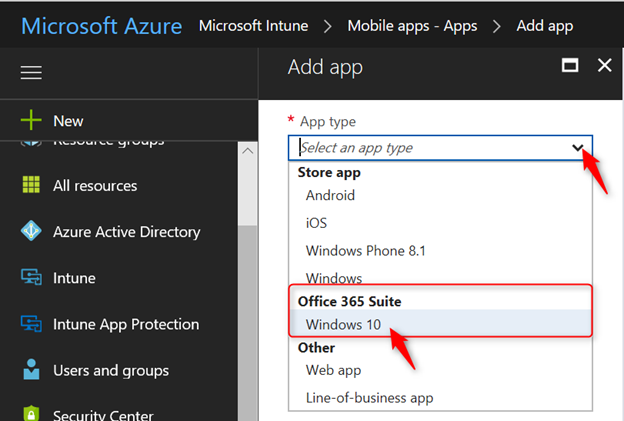 Intune for office 365